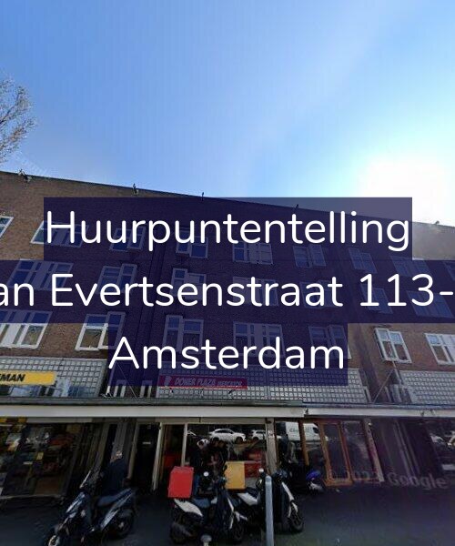 Foto gevel Huurpuntentelling voor Jan Evertsenstraat 113-2, Amsterdam