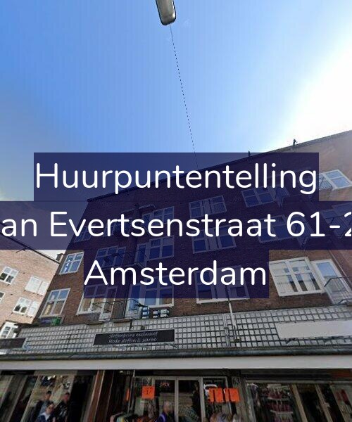 Foto gevel Huurpuntentelling voor Jan Evertsenstraat 61-2, Amsterdam