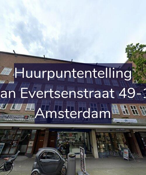 Foto gevel Huurpuntentelling voor Jan Evertsenstraat 49-1, Amsterdam