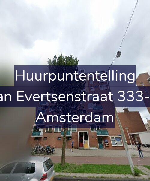 Foto gevel Huurpuntentelling voor Jan Evertsenstraat 333-2, Amsterdam