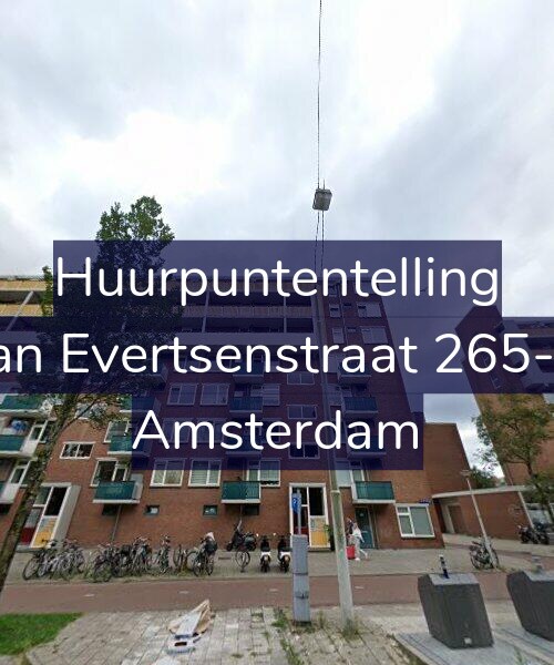 Foto gevel Huurpuntentelling voor Jan Evertsenstraat 265-4, Amsterdam