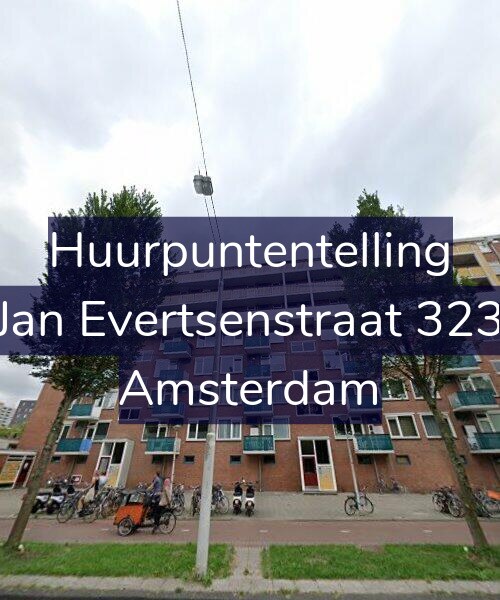 Foto gevel Huurpuntentelling voor Jan Evertsenstraat 323, Amsterdam