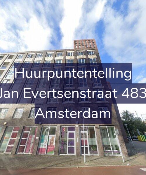 Foto gevel Huurpuntentelling voor Jan Evertsenstraat 483, Amsterdam