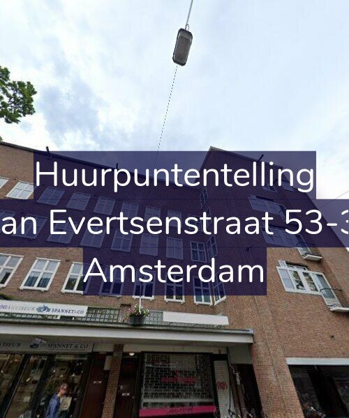Foto gevel Huurpuntentelling voor Jan Evertsenstraat 53-3, Amsterdam