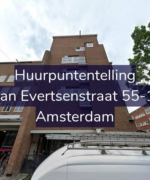 Foto gevel Huurpuntentelling voor Jan Evertsenstraat 55-1, Amsterdam
