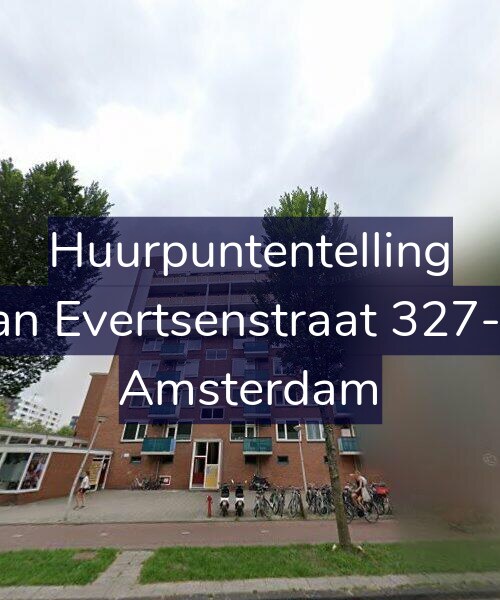 Foto gevel Huurpuntentelling voor Jan Evertsenstraat 327-1, Amsterdam