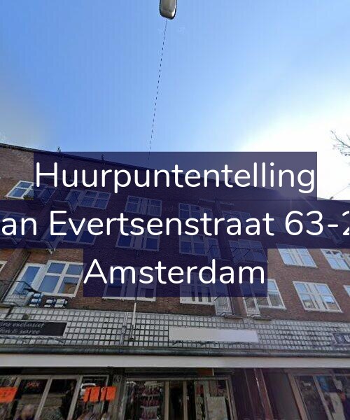 Foto gevel Huurpuntentelling voor Jan Evertsenstraat 63-2, Amsterdam