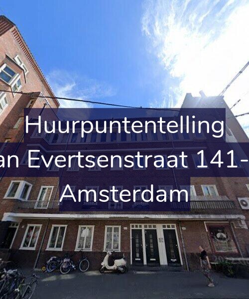 Foto gevel Huurpuntentelling voor Jan Evertsenstraat 141-3, Amsterdam