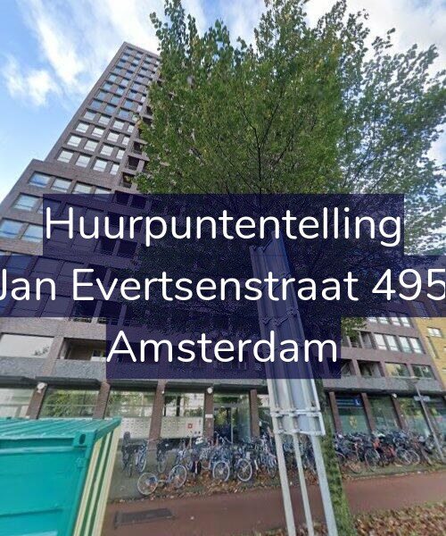 Foto gevel Huurpuntentelling voor Jan Evertsenstraat 495, Amsterdam