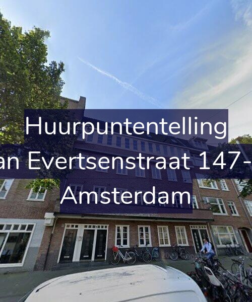 Foto gevel Huurpuntentelling voor Jan Evertsenstraat 147-2, Amsterdam