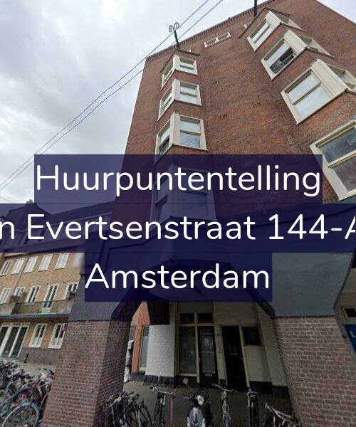 Foto gevel Huurpuntentelling voor Jan Evertsenstraat 144-A3, Amsterdam