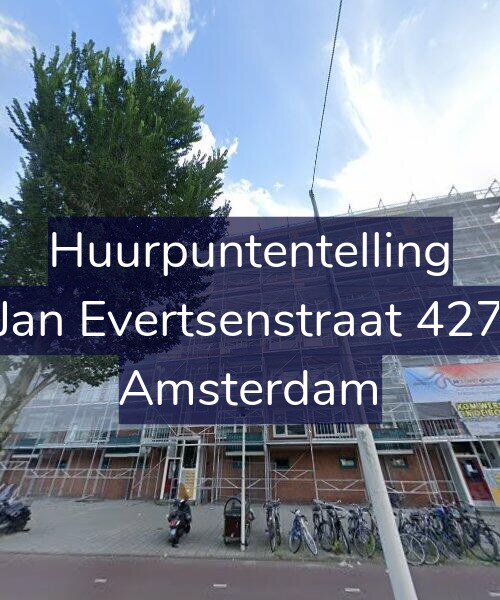 Foto gevel Huurpuntentelling voor Jan Evertsenstraat 427, Amsterdam
