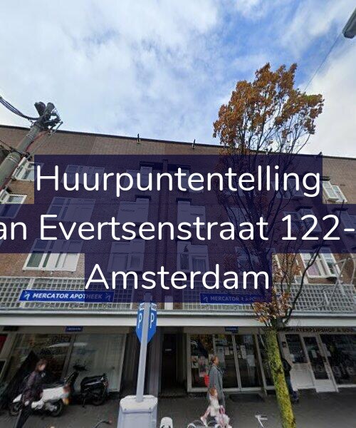 Foto gevel Huurpuntentelling voor Jan Evertsenstraat 122-1, Amsterdam