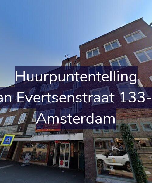Foto gevel Huurpuntentelling voor Jan Evertsenstraat 133-2, Amsterdam
