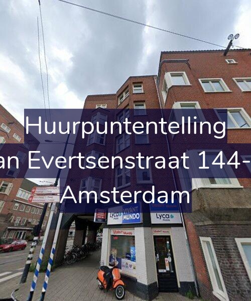 Foto gevel Huurpuntentelling voor Jan Evertsenstraat 144-3, Amsterdam