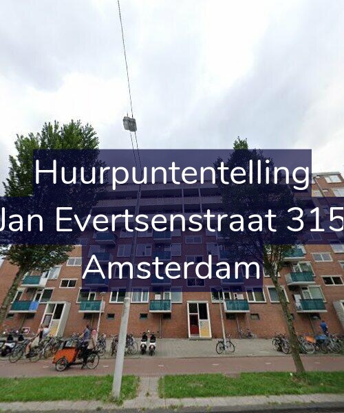 Foto gevel Huurpuntentelling voor Jan Evertsenstraat 315, Amsterdam