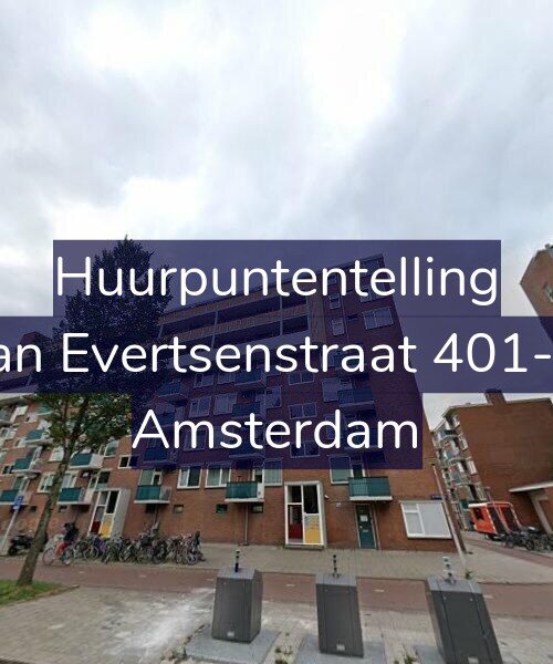 Foto gevel Huurpuntentelling voor Jan Evertsenstraat 401-3, Amsterdam