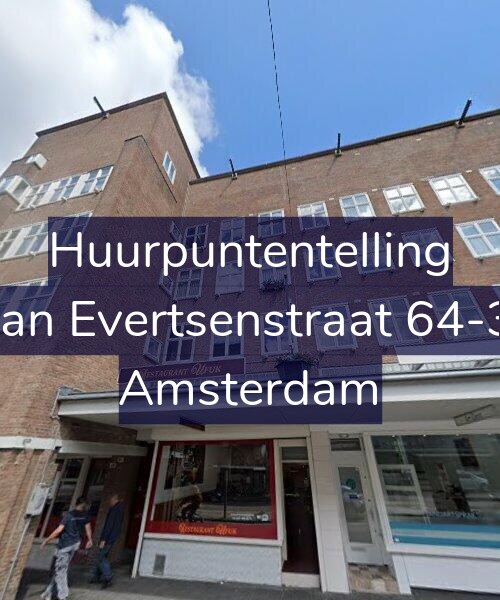 Foto gevel Huurpuntentelling voor Jan Evertsenstraat 64-3, Amsterdam