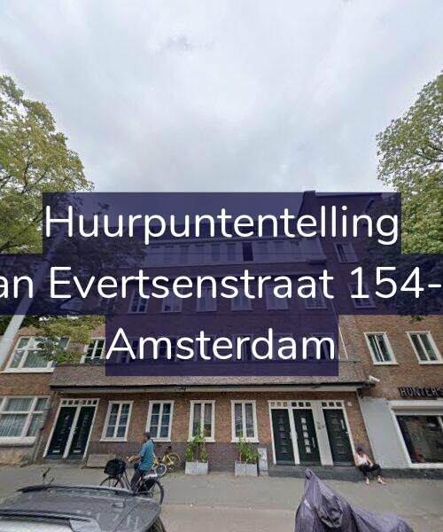 Foto gevel Huurpuntentelling voor Jan Evertsenstraat 154-1, Amsterdam