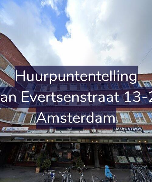 Foto gevel Huurpuntentelling voor Jan Evertsenstraat 13-2, Amsterdam