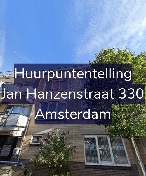 Foto gevel Huurpuntentelling voor Jan Hanzenstraat 330, Amsterdam