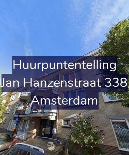 Foto gevel Huurpuntentelling voor Jan Hanzenstraat 338, Amsterdam
