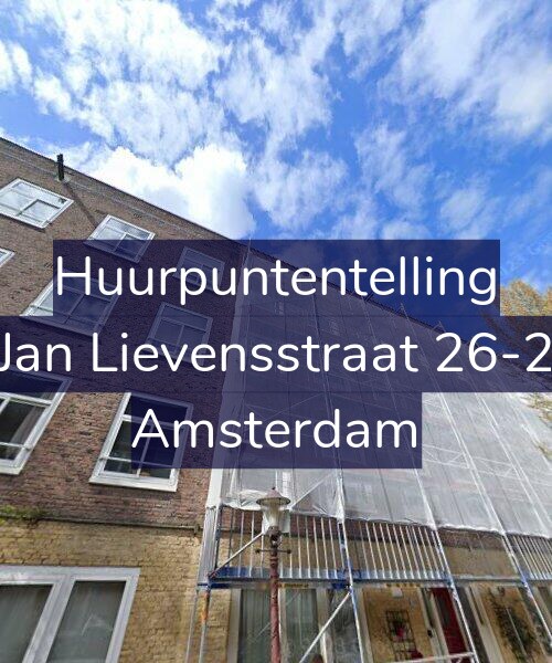 Foto gevel Huurpuntentelling voor Jan Lievensstraat 26-2, Amsterdam