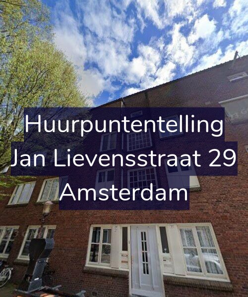 Foto gevel Huurpuntentelling voor Jan Lievensstraat 29, Amsterdam