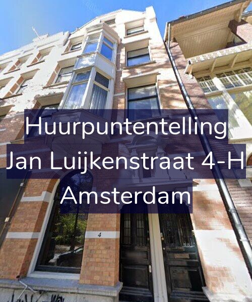 Foto gevel Huurpuntentelling voor Jan Luijkenstraat 4-H, Amsterdam