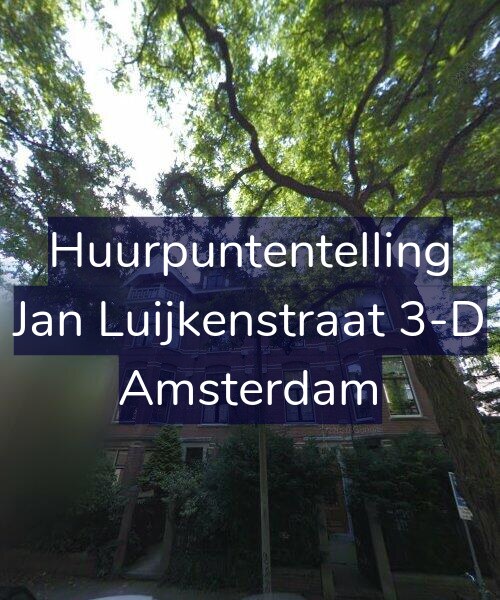 Foto gevel Huurpuntentelling voor Jan Luijkenstraat 3-D, Amsterdam