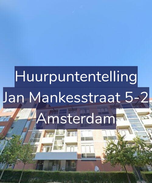 Foto gevel Huurpuntentelling voor Jan Mankesstraat 5-2, Amsterdam