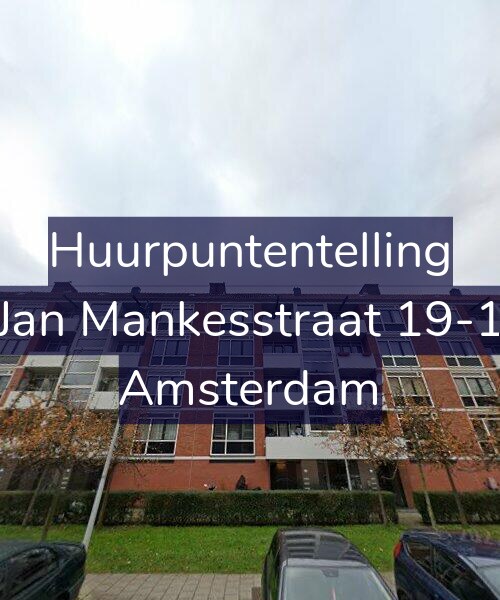 Foto gevel Huurpuntentelling voor Jan Mankesstraat 19-1, Amsterdam