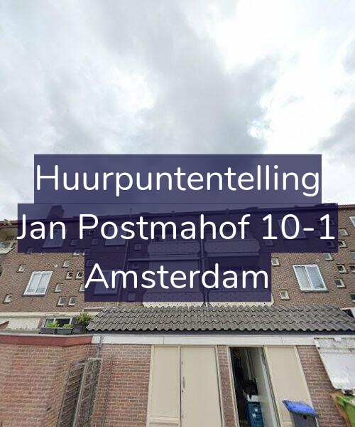 Foto gevel Huurpuntentelling voor Jan Postmahof 10-1, Amsterdam