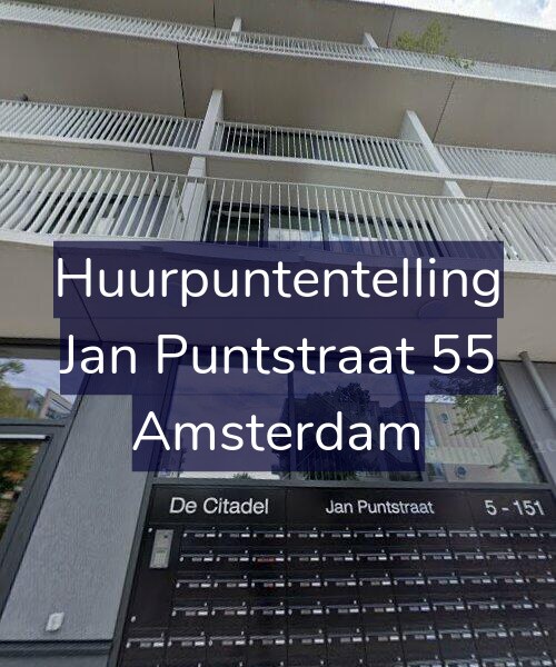 Foto gevel Huurpuntentelling voor Jan Puntstraat 55, Amsterdam