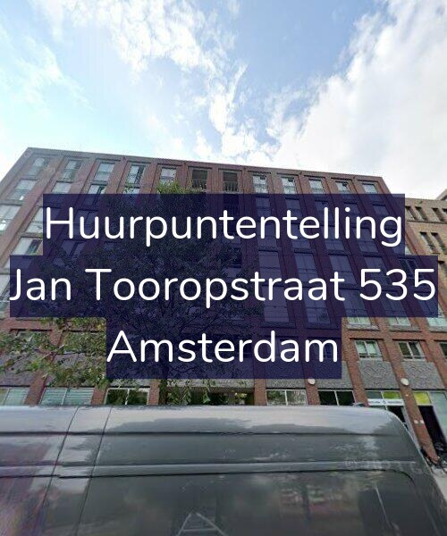 Foto gevel Huurpuntentelling voor Jan Tooropstraat 535, Amsterdam