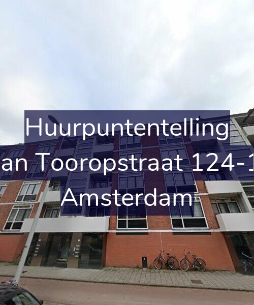 Foto gevel Huurpuntentelling voor Jan Tooropstraat 124-1, Amsterdam