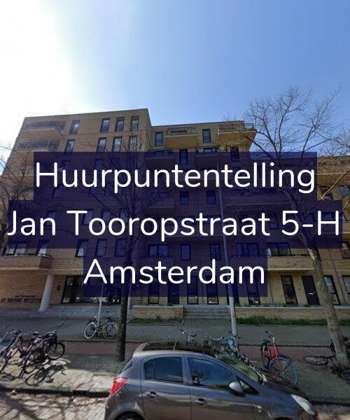 Foto gevel Huurpuntentelling voor Jan Tooropstraat 5-H, Amsterdam