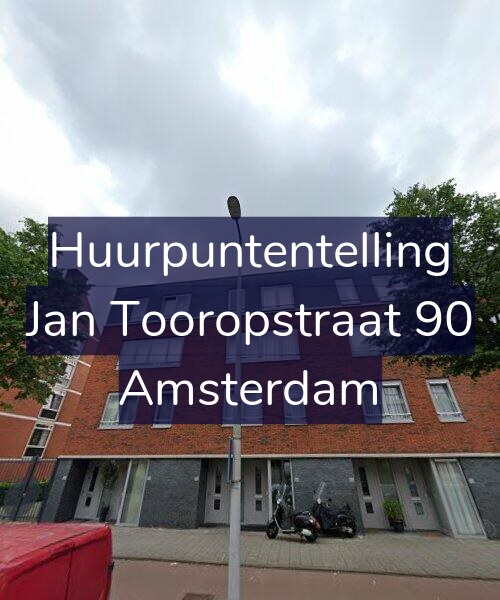 Foto gevel Huurpuntentelling voor Jan Tooropstraat 90, Amsterdam