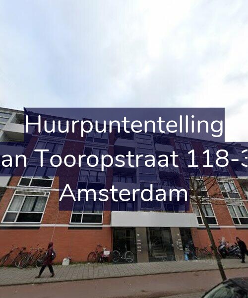 Foto gevel Huurpuntentelling voor Jan Tooropstraat 118-3, Amsterdam