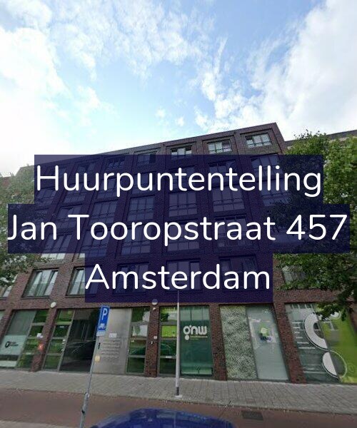 Foto gevel Huurpuntentelling voor Jan Tooropstraat 457, Amsterdam