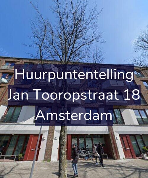 Foto gevel Huurpuntentelling voor Jan Tooropstraat 18, Amsterdam