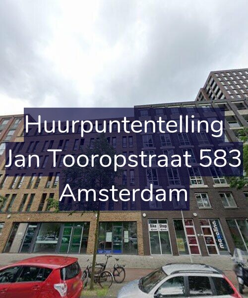 Foto gevel Huurpuntentelling voor Jan Tooropstraat 583, Amsterdam