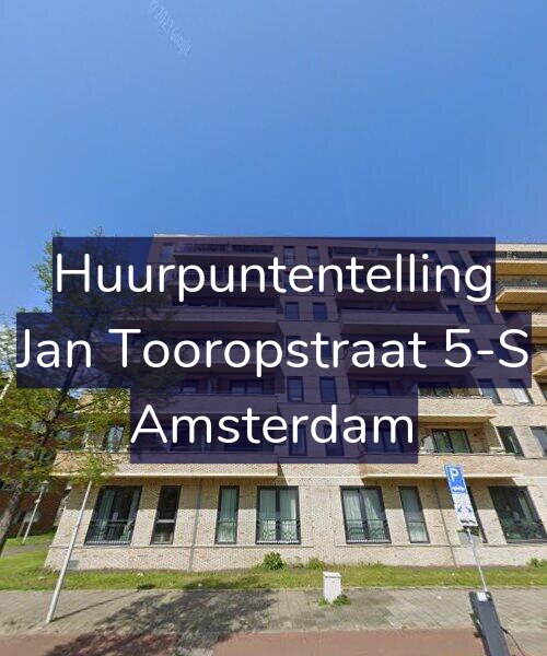Foto gevel Huurpuntentelling voor Jan Tooropstraat 5-S, Amsterdam