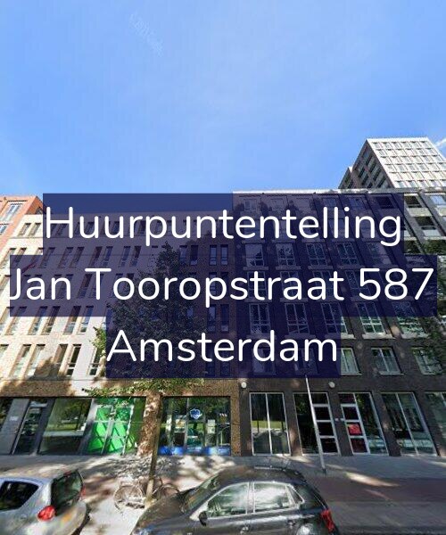 Foto gevel Huurpuntentelling voor Jan Tooropstraat 587, Amsterdam