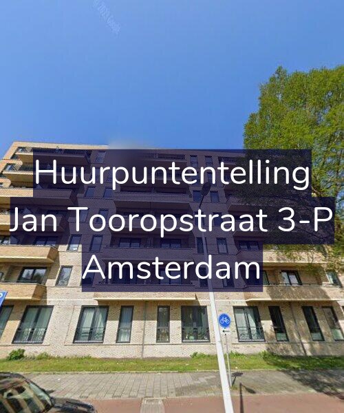 Foto gevel Huurpuntentelling voor Jan Tooropstraat 3-P, Amsterdam