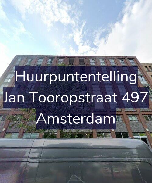 Foto gevel Huurpuntentelling voor Jan Tooropstraat 497, Amsterdam