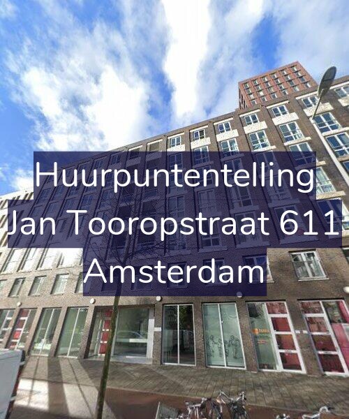 Foto gevel Huurpuntentelling voor Jan Tooropstraat 611, Amsterdam