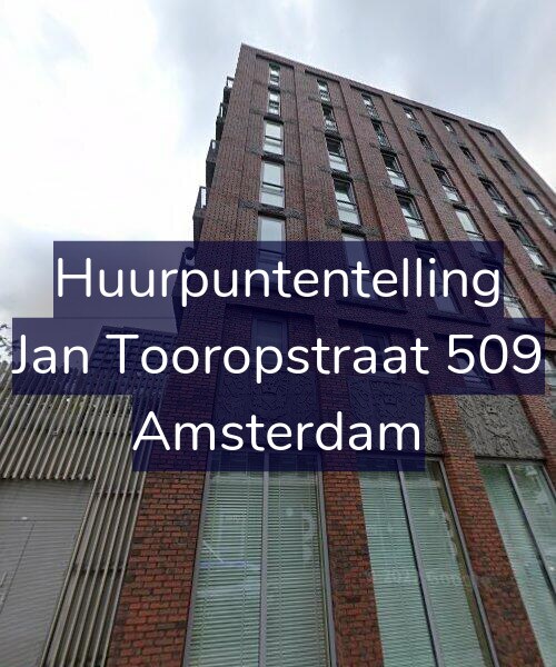 Foto gevel Huurpuntentelling voor Jan Tooropstraat 509, Amsterdam