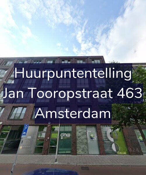 Foto gevel Huurpuntentelling voor Jan Tooropstraat 463, Amsterdam