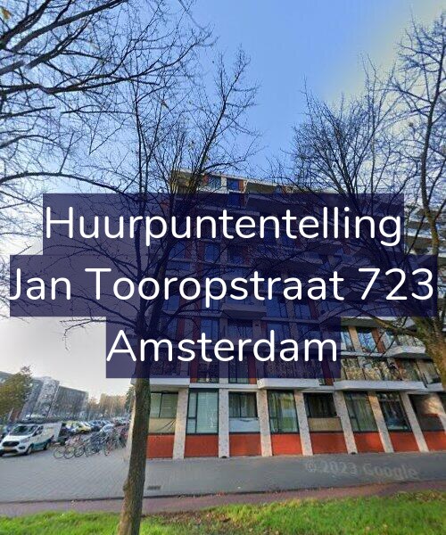 Foto gevel Huurpuntentelling voor Jan Tooropstraat 723, Amsterdam